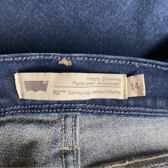 Levi’s 512 Jeans Perfectly Slimming skinny leg denim jeans 32/32 - Picture 14 of 14